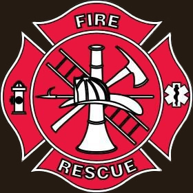 Fire and Rescue brown background